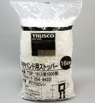 TRUSCO TSP-16：日本专业贸易公司的PP捆扎带止动器
